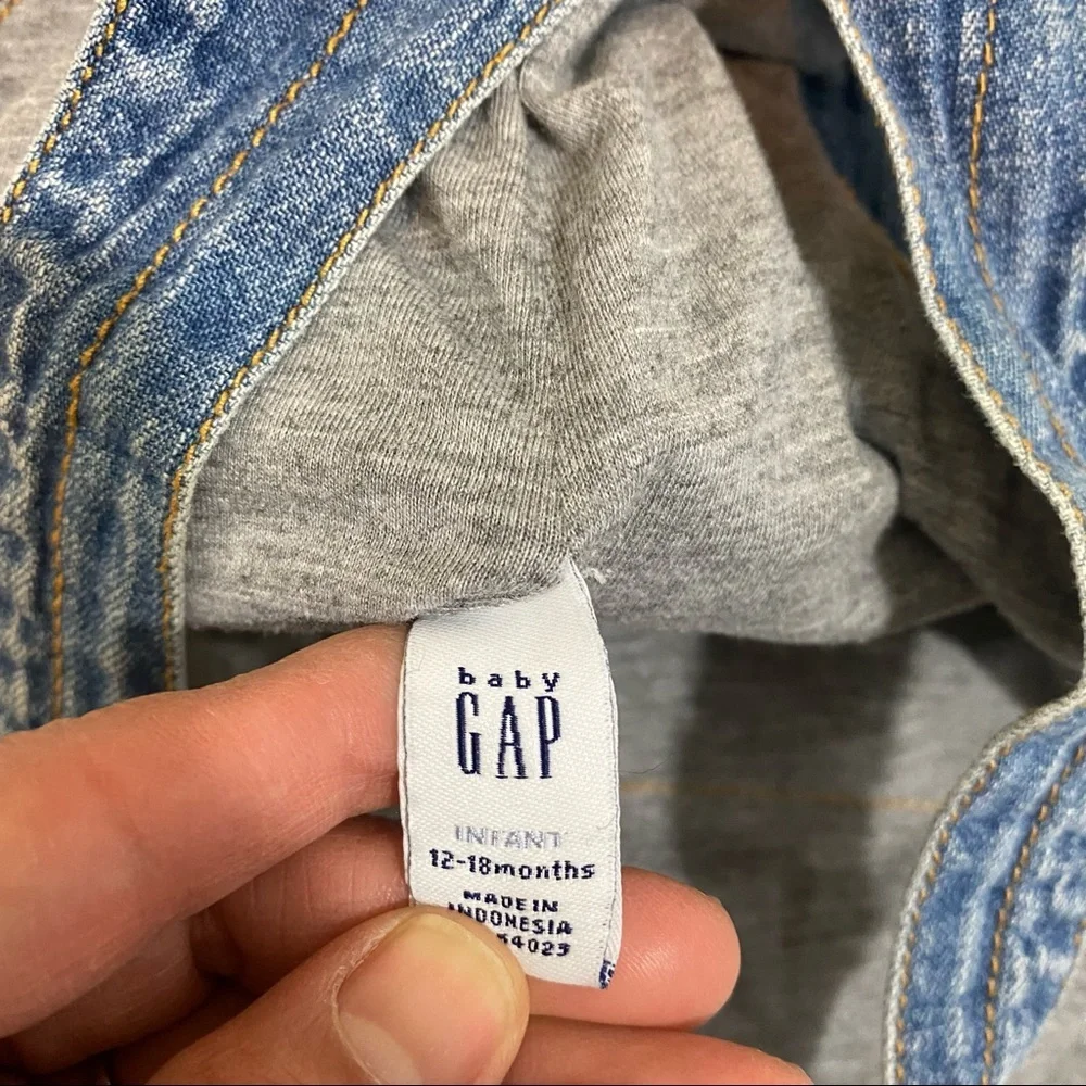 Overalls 12-18 months Gap Denim blue jean,